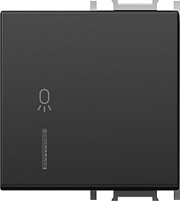 Prize si intrerupatoare - Tasta falsa cu LED 2M TEM negru TEM-TM12SBIN02