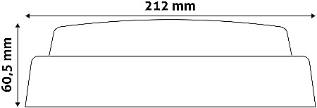 (Titania-O) Aplica perete Oval IP54 14W NW Alb [4]