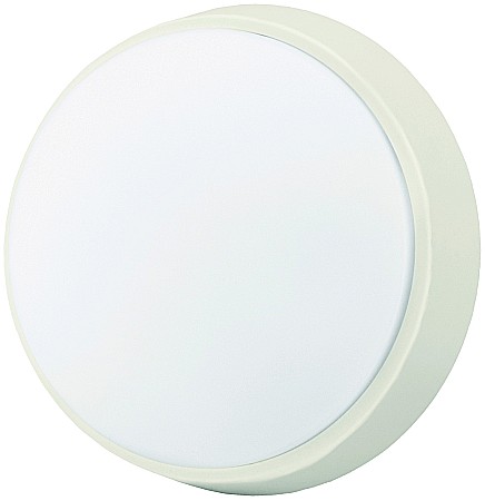 Iluminat exterior - (Titania-R) Aplica perete rotunda IP54 14W NW Alb