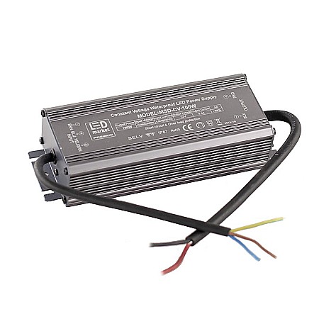 Uncategorized - Transformator banda LED 100W, IP67, 230V - 12VDC, LED Market, MSD-CV-100W