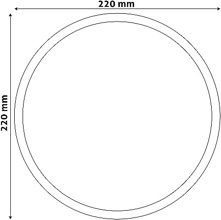 (Triton-R) Aplica perete rotunda IP65 20W NW Alb [1]