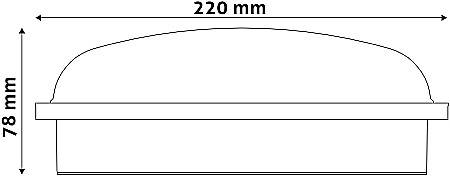 (Triton-R) Aplica perete rotunda IP65 20W NW Alb [2]