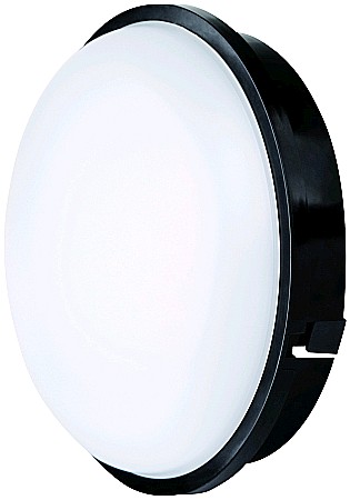 Iluminat exterior - (Triton-R) Aplica perete rotunda  IP65 20W NW Negru