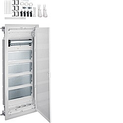 Tablouri multimedia - Volta multimedia 60 module, 3 Priză SCHUKO, accesorii montaj, gips carton, usa metalica - HAGER VH60NW
