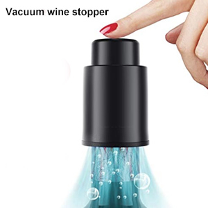 Aerator Electric Reincarcabil, Decantor pentru Vin, Dop vacuum, SisDruo - Amazon Negru [6]