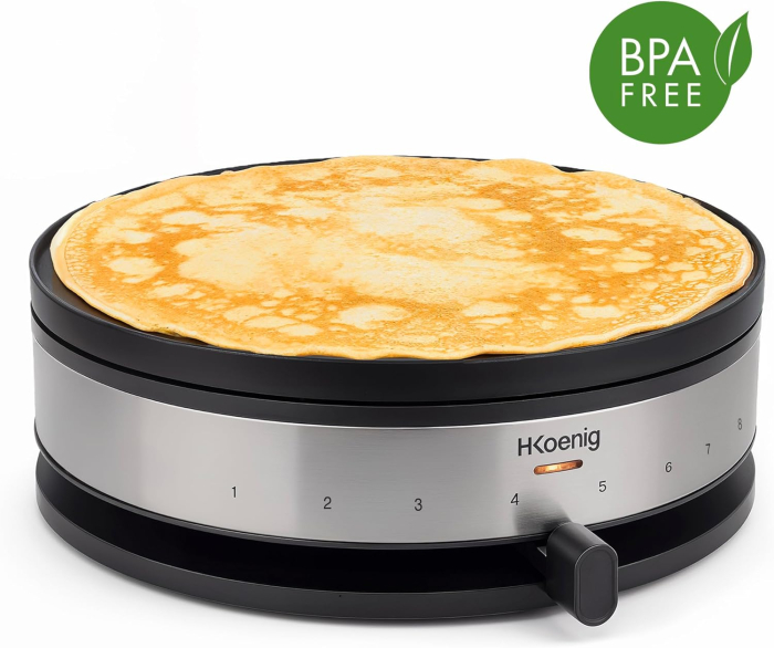 Aparat de clatite/pancakes, H.Koenig, KREP56, negru - GRAD A [4]