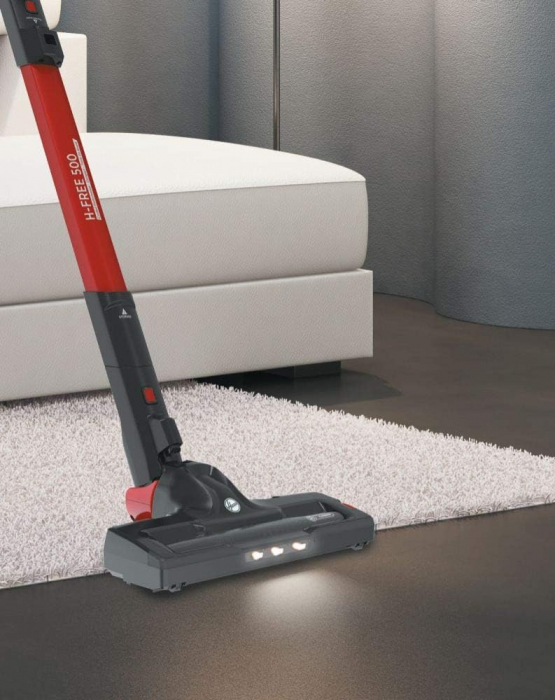 Aspirator vertical 2 in 1 Hoover H-FREE 500, 290 W, 0.45 l, 22.2 V, gri/rosu - GRAD B [4]