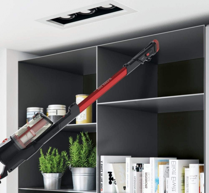 Aspirator vertical 2 in 1 Hoover H-FREE 500, 290 W, 0.45 l, 22.2 V, gri/rosu - GRAD B [5]