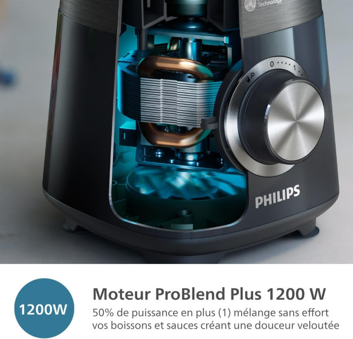 Blender Philips seria 5000, HR3031/00, 2L, 1200W, negru - GRAD A [3]