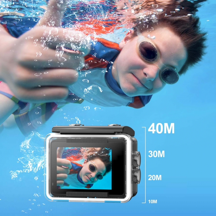 Cameră video sport Surfola 4K 60FPS, 40M, unghi 170 - GRAD A [3]