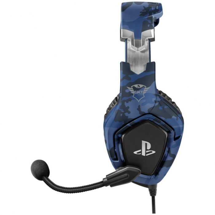 Casti Gaming Trust GXT 488 FORZE-B, Blue, licenta oficiala pentru PlayStation 4, compatibile PlayStation 5, albastru camo [4]