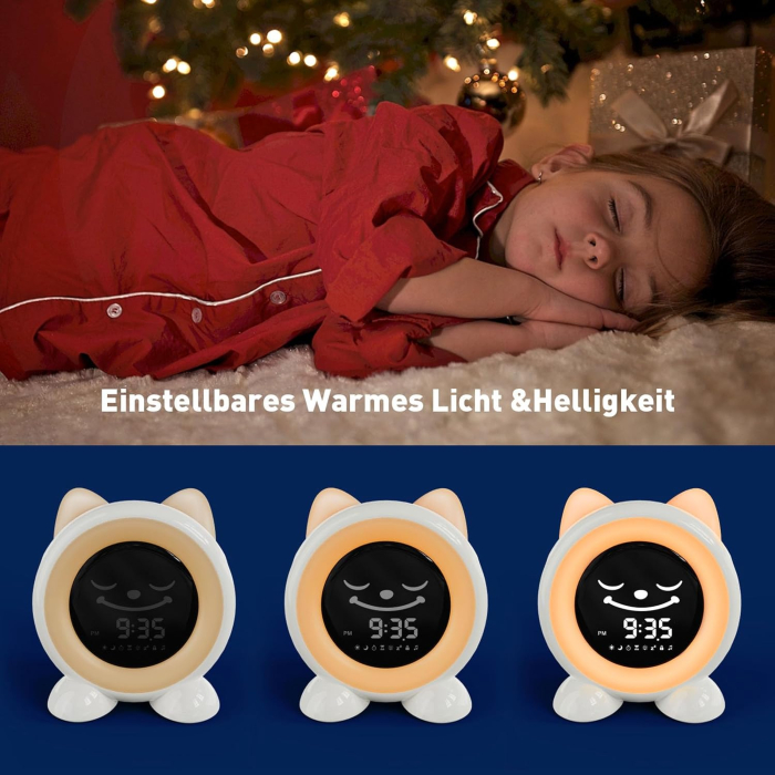 Ceas desteptator pentru copii, lumini LED - GRAD A [4]