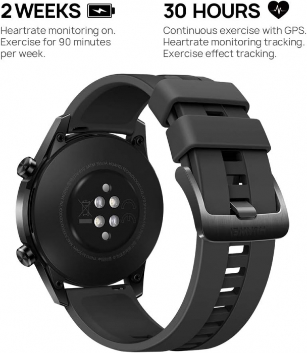 Ceas smart Huawei GT 2 46mm, Negru [4]