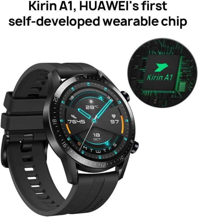 Ceas smart Huawei GT 2 46mm, Negru [8]