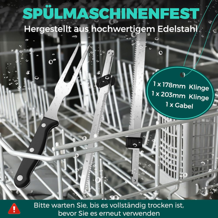 Cutit Electric, fara Fir, Li-Ion, 8V, 2000 mAh, pentru Taiere Paine, Carne si Branza - GRAD A [2]