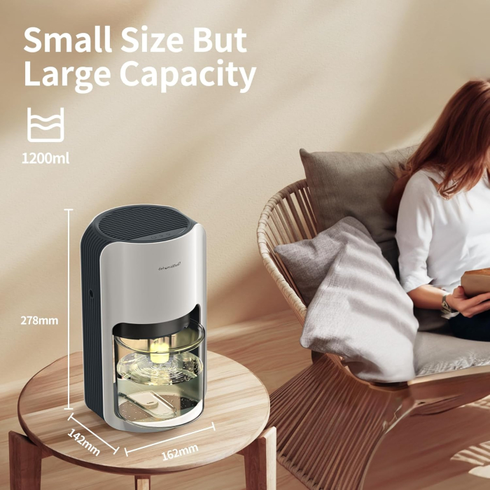 Dezumidificator OMISOON 1200ml, oprire automata, lumina LED - GRAD A [2]