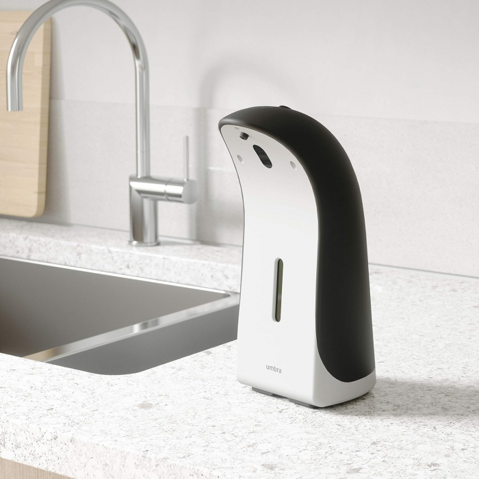 Distribuitor automat sapun Umbra Emperor - Amazon, 355ml, negru/alb [6]