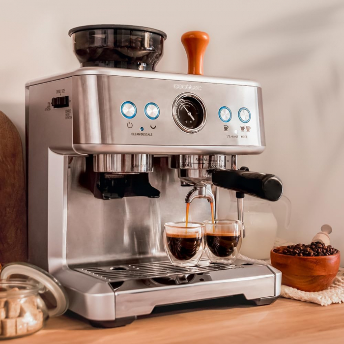 Espressor Barista Power Espresso 20, Cecotec Barista Maestro . 2250 W, 20 Bar, argintiu [6]