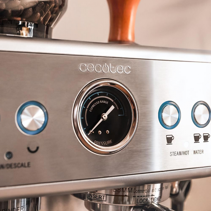 Espressor Barista Power Espresso 20, Cecotec Barista Maestro . 2250 W, 20 Bar, argintiu [3]
