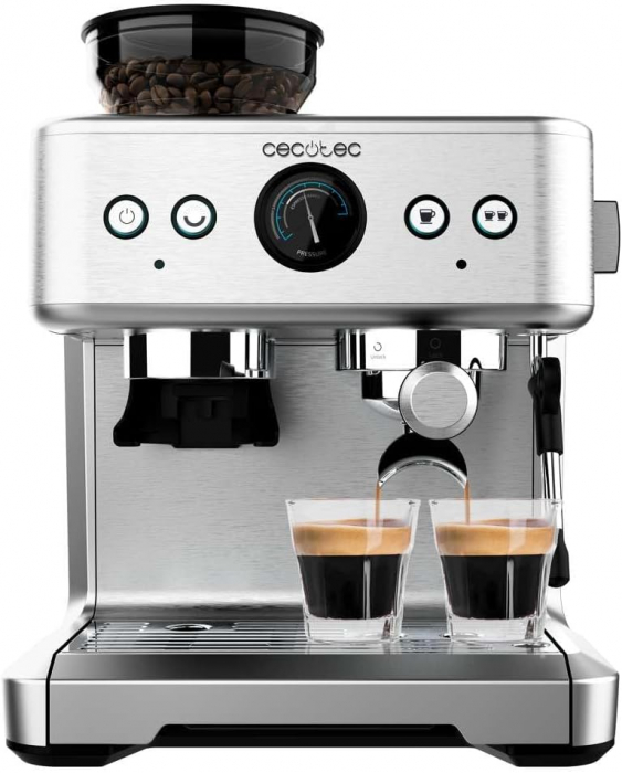 Espressor Barista Power Espresso 20, Cecotec Barista Maestro . 2250 W, 20 Bar, argintiu [1]