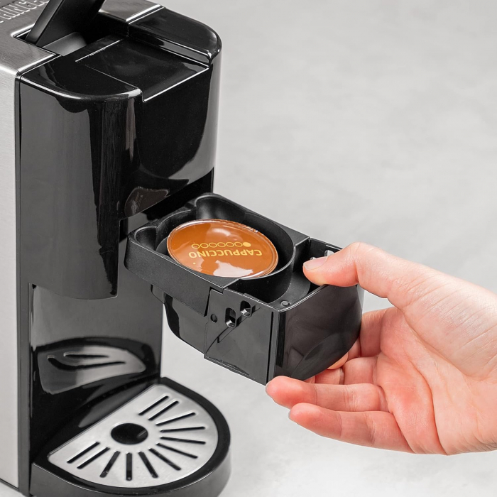 Expressor manual Princess 249450, 3 in 1, compatibil Nespresso, Dolce Gusto si cafea macinata, 19 bar - GRAD B [6]