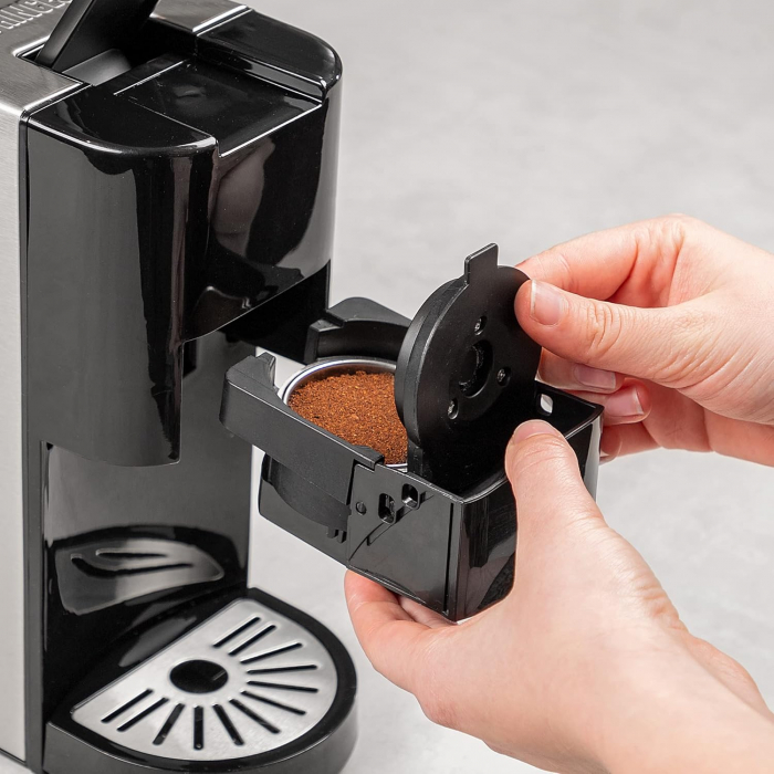 Expressor manual Princess 249450, 3 in 1, compatibil Nespresso, Dolce Gusto si cafea macinata, 19 bar - GRAD B [4]