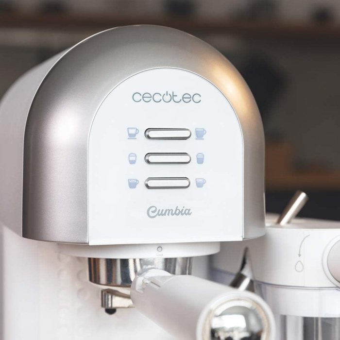 Expressor semi-automant Cecotec - Cumbia Power Instant-ccino, 20 bar, 1470W, 1.7l, alb [5]