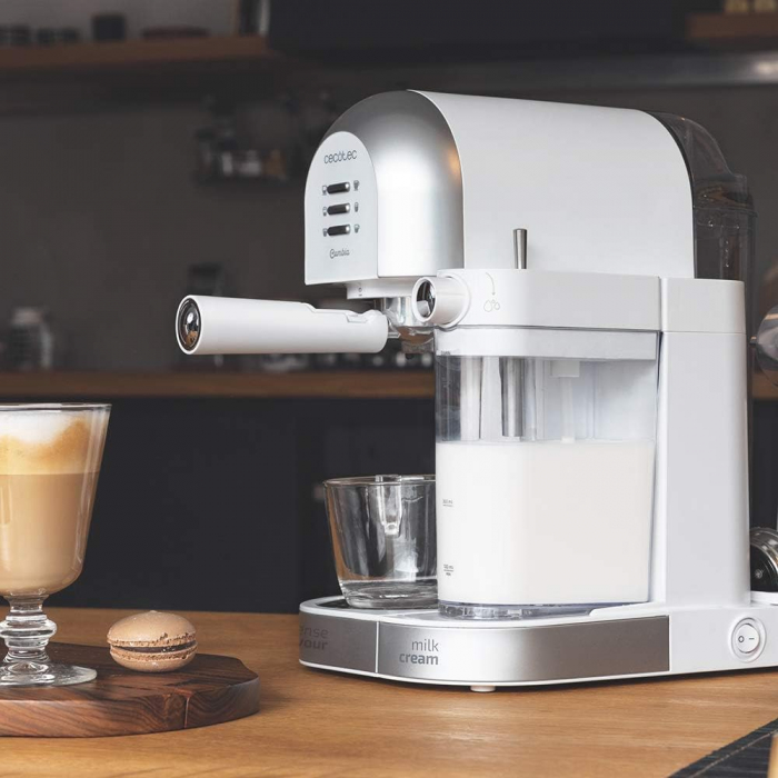 Expressor semi-automant Cecotec - Cumbia Power Instant-ccino, 20 bar, 1470W, 1.7l, alb [6]
