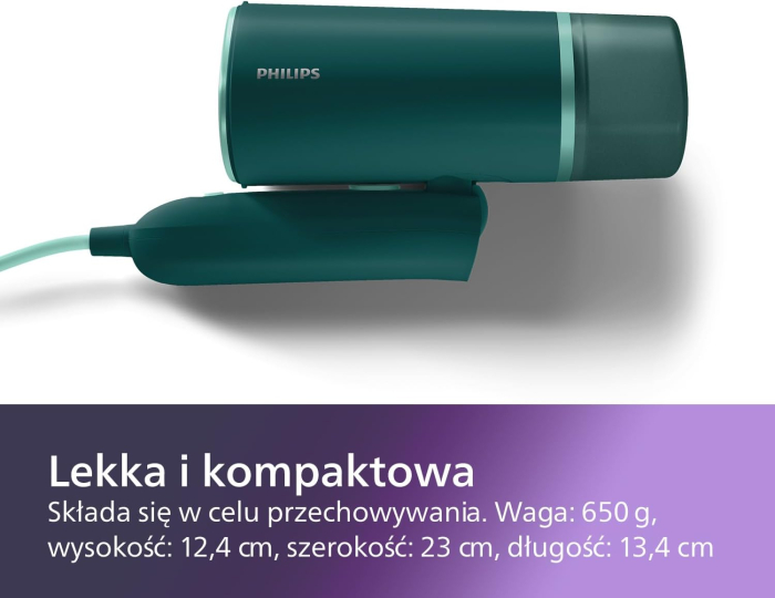 Fier de călcat vertical Philips seria 3000, 1000W, verde inchis - GRAD A [5]