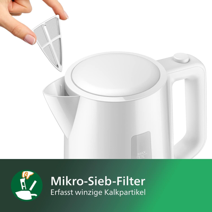 Fierbător electric  Philips  1,7 L, HD9318/00, alb - GRAD A [4]