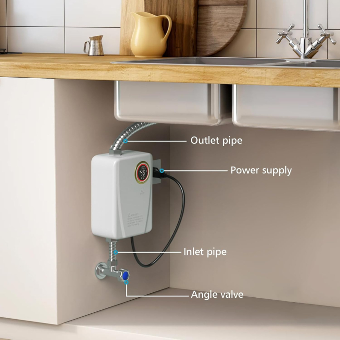 Incalzitor electric instant , 220V 3500W,  afisaj LED - GRAD A [5]