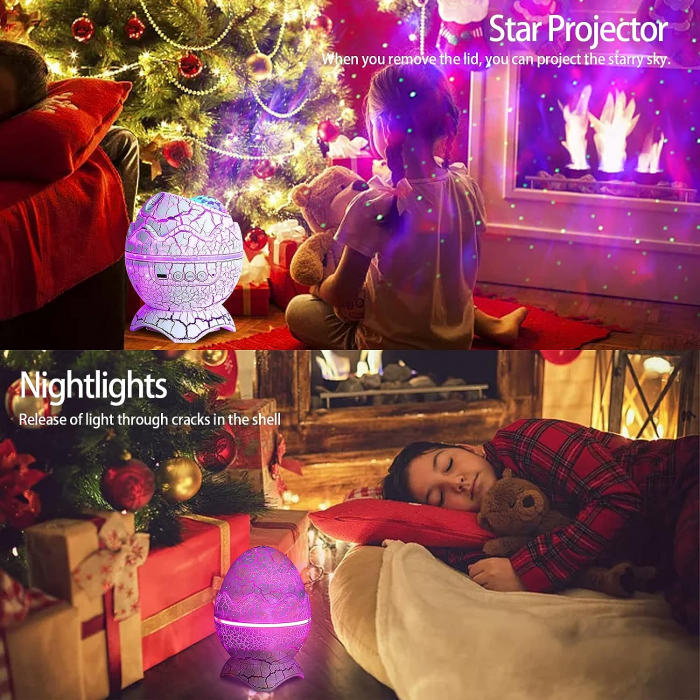 Proiector aurora LED, ou de dinozaur, boxa bluetooth, telecomanda, SZPACMATE - Amazon - GRAD A [5]