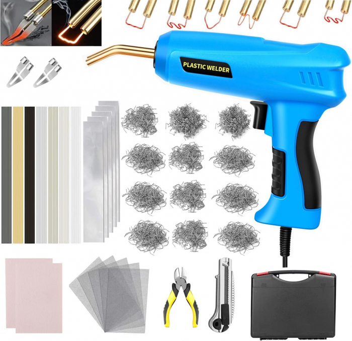 Masina de sudura plastic, 200W, kit reparatii plastic, Mytovosn - Amazon, albastru - GRAD A [1]