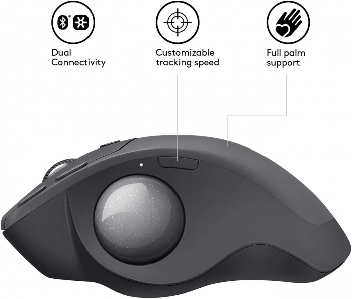Mouse bluetooth Logitech MX Ergo Trackball, negru [4]