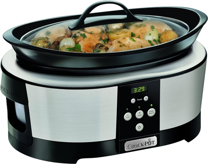 Oala de gatit lent, slow cooker, SCCPBPP605-050, Crockpot, 5.7 L argintiu [1]