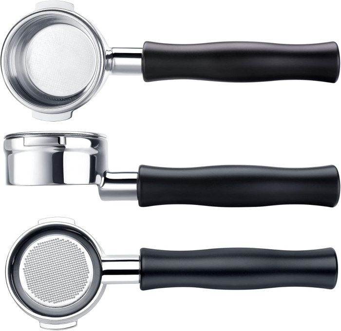 Portafiltru fără fund Normcore 58 mm compatibil cu espressoare Breville, negru - GRAD A [5]