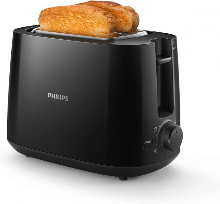 Prăjitor de pâine Philips HD2581/90, 2 sloturi pentru pâine prăjită, 8 niveluri - GRAD A [3]