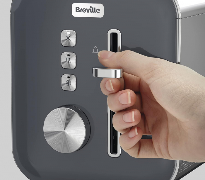 Prajitor paine Breville VTT949X, 2 sloturi extra late, 850W, argintiu/negru [4]