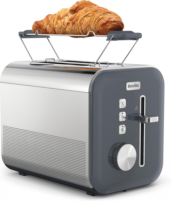 Prajitor paine Breville VTT949X, 2 sloturi extra late, 850W, argintiu/negru [5]
