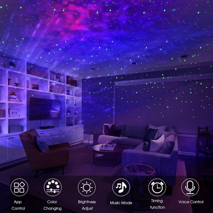 Proiector camera ,WiFi LED, aplicatie, compatibil Alexa  - GRAD A [2]
