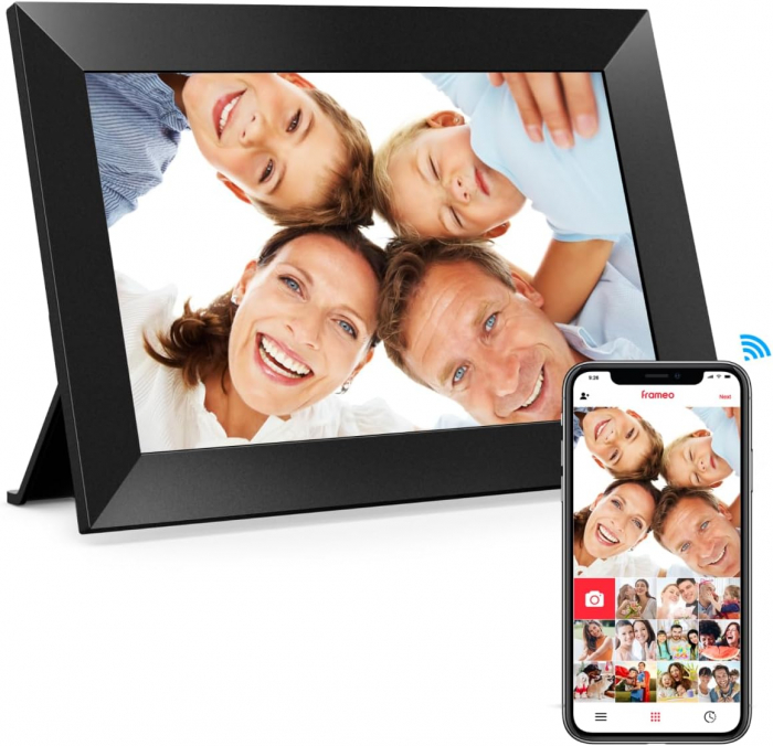 Rama foto, 10.1 inch, Wi-Fi, ecran touch 1280x800 HD IPS, stocare 32GB, Frameo-Amazon [1]