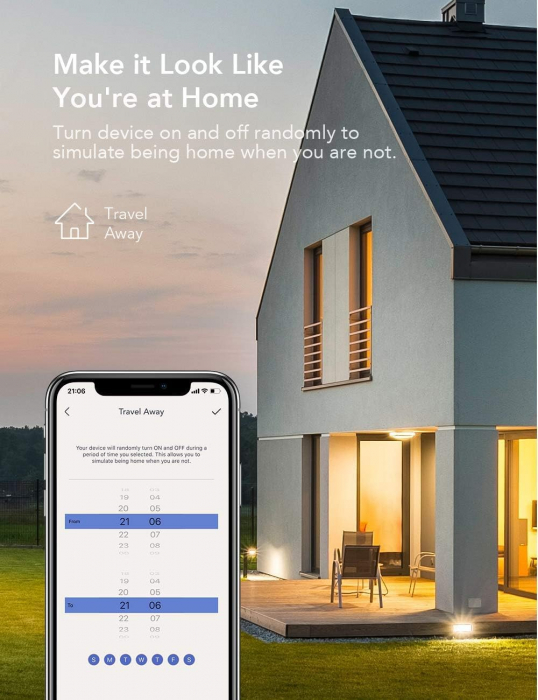 Set 2 prize smart Wi-Fi, Nooie - Amazon, control la distanta, timer, monitorizare consum, compatibile cu Alexa si Google Home [4]