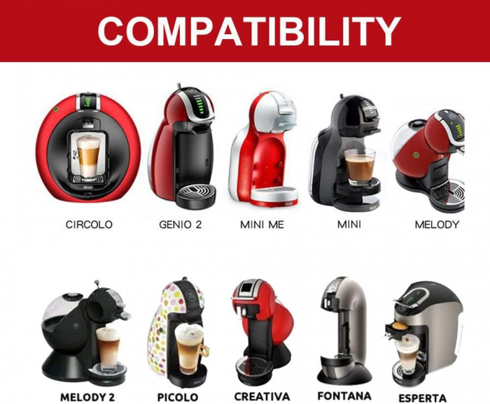 Set 6 capsule refolosibile cafea pentru DOLCE GUSTO,3 negre,3 maro [2]