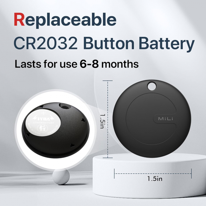 Set de 2 x Breloc chei, smart, compatibil IOS, Air tag, MiLi-Amazon [4]