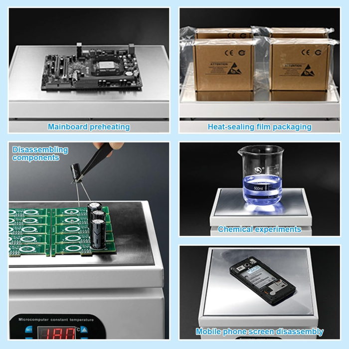 Statie de incalzire PCB 800W, 20x20 cm, temperatura max 400°C - GRAD A [4]