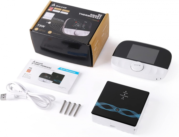 Termostat Digital Wireless,‎ Salcar - Amazon, Programabil prin Telefon/Internet, Functie ECO, Mod Blocare, Compatibil cu Orice Centrala Termica pe Gaz, Ideal pentru Controlul Temperaturii Ambientale, [5]
