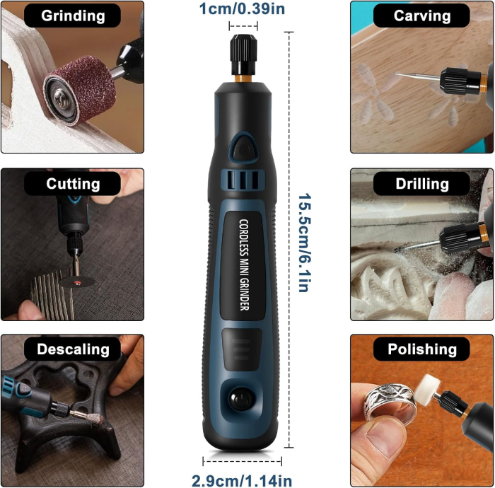 Unealta Rotativa Multi functionala, USB, 3.7 V - GRAD A [4]