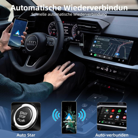 Adaptor Android Auto, bluetooth,  Sixriver - Amazon, negru [3]