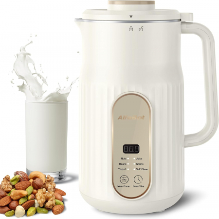 Aparate pentru gatit - Aparat automat lapte vegetal, migdale, ovaz, soia, 1000ml, AlfaBot N2 Amazon