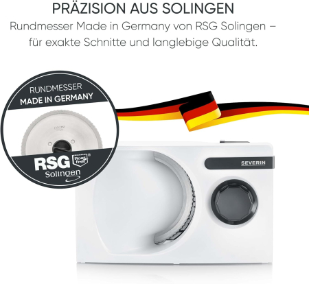 Aparat de feliat SEVERIN AS3912, grosime de tăiere reglabilă, pliabil - GRAD A [2]
